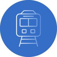 Train Flat Bubble Icon vector