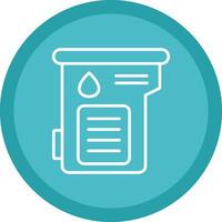 Cartridge Line Multi Circle Icon vector