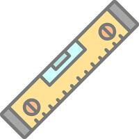 Spirit Level Line Filled Light Icon vector