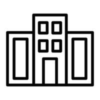 Building Line Icon Design vector