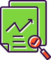 Data Quality filled Design Icon vector