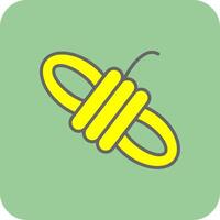 Rope Filled Yellow Icon vector