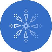 Firework Flat Bubble Icon vector