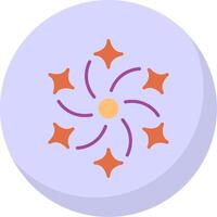 Firework Flat Bubble Icon vector