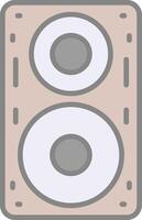 Speaker Line Filled Light Icon vector