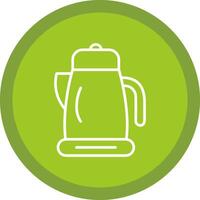 Kettle Line Multi Circle Icon vector