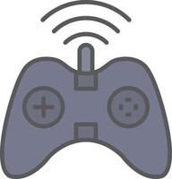 Gaming Line Filled Light Icon vector