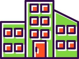 Building filled Design Icon vector