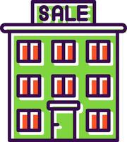 House For Sale filled Design Icon vector