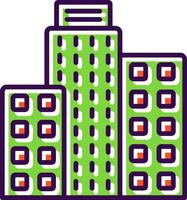 Building filled Design Icon vector