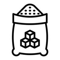 Sugar Line Icon Design vector