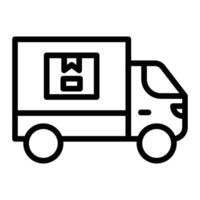 Shipment Line Icon Design vector