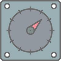 Timer Line Filled Light Icon vector