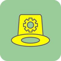 Whitehat Yilled Yellow Icon vector