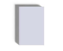 Hardcover book white color 3D render photo