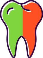 Tooth filled Design Icon vector
