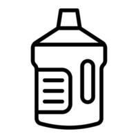 Cleaning Liquid Line Icon Design vector