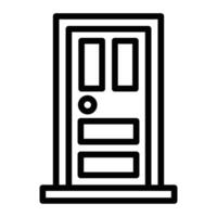 Door Line Icon Design vector