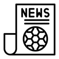 fútbol americano Noticias línea icono diseño para personal y comercial utilizar vector