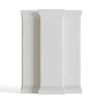 bocadillo bar embalaje blanco color realista textura 3d prestados foto