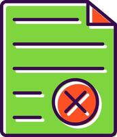 File Format filled Design Icon vector