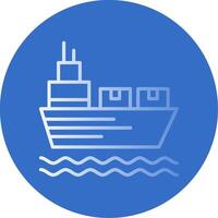 Shipping Flat Bubble Icon vector