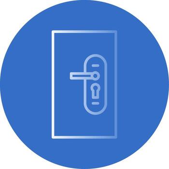Locksmith Flat Bubble Icon vector
