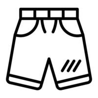 Football Shorts Line Icon Design For Personal And Commercial Use vector