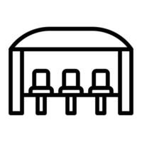 Bench Line Icon Design For Personal And Commercial Use vector