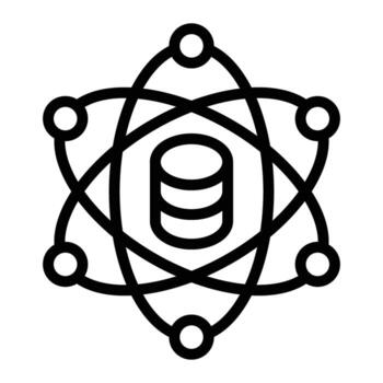 Data Scientist Line Icon Design vector