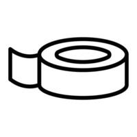 Duct Tape Line Icon Design vector