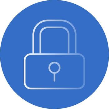 Locksmith Flat Bubble Icon vector