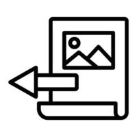 Export File Line Icon Design vector