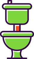 Toilet filled Design Icon vector