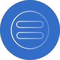 Equal Flat Bubble Icon vector