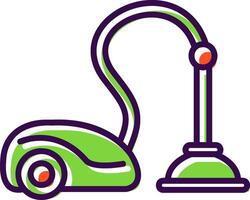 Vacuum Cleaner filled Design Icon vector