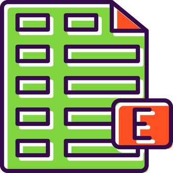 sobresalir lleno diseño icono vector