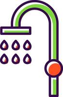 Shower filled Design Icon vector