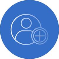 Add Flat Bubble Icon vector