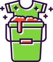 Bucket filled Design Icon vector