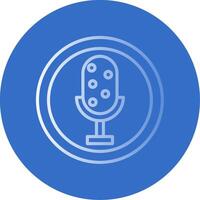 Record Flat Bubble Icon vector