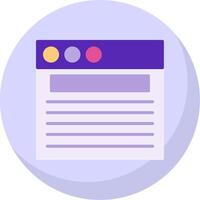 Web Flat Bubble Icon vector