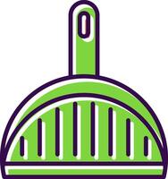 Dustpan filled Design Icon vector