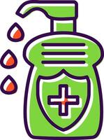 Lotion filled Design Icon vector