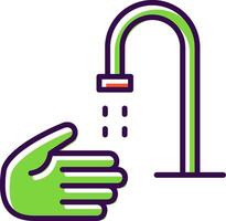 Hand Wash filled Design Icon vector