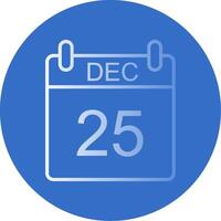 December Flat Bubble Icon vector