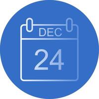 December Flat Bubble Icon vector