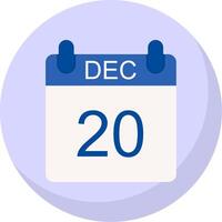 December Flat Bubble Icon vector