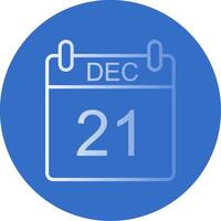 December Flat Bubble Icon vector