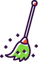 Broom filled Design Icon vector